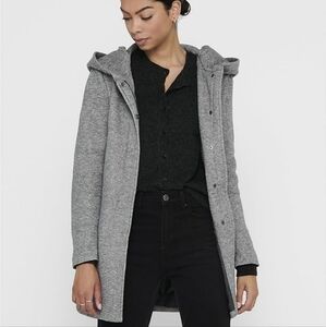 ONLY Sedona Light Hooded Zip Coat M